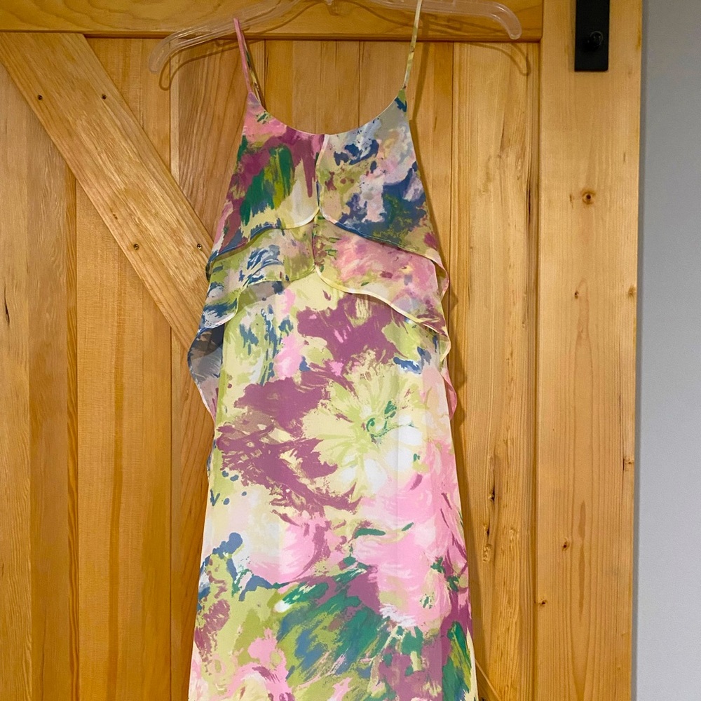 Short, floral BCBG dress. Brand new!